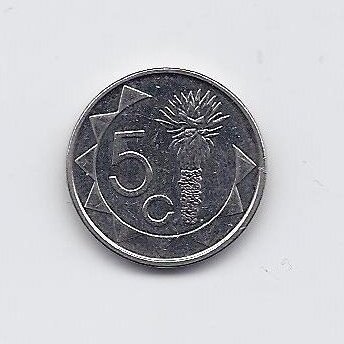 NAMIBIA 5 CENTS 2009 KM # 1 XF