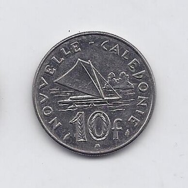 NAUJOJI KALEDONIJA 10 FRANCS 1986 KM # 11 VF/XF