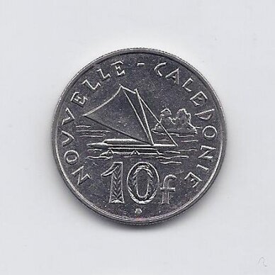 NAUJOJI KALEDONIJA 10 FRANCS 2003 KM # 11 VF/XF