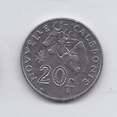 NAUJOJI KALEDONIJA 20 FRANCS 2010 KM # 12a F/VF