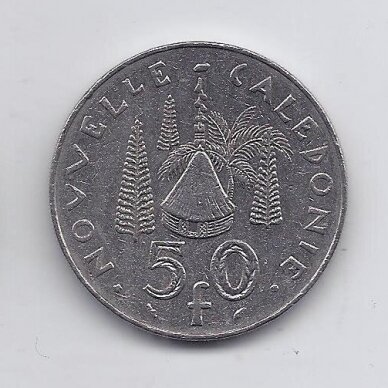 NAUJOJI KALEDONIJA 50 FRANCS 1992 KM # 13 VF