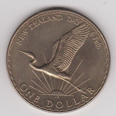 NEW ZEALAND 1 DOLLAR 1974 KM # 45 XF