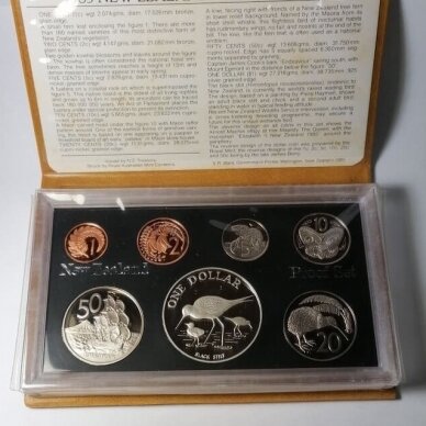 NAUJOJI ZELANDIJA 1985 m. 7 monetų proof rinkinys