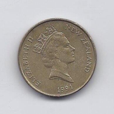 NAUJOJI ZELANDIJA 2 DOLLARS 1991 KM # 79 VF 1