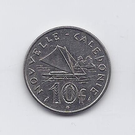 NAUJOJI KALEDONIJA 10 FRANCS 1977 KM # 11 VF/XF
