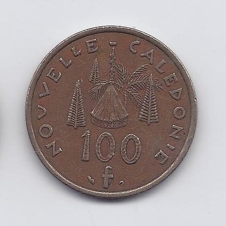 NAUJOJI KALEDONIJA 100 FRANCS 2002 KM # 15 VF