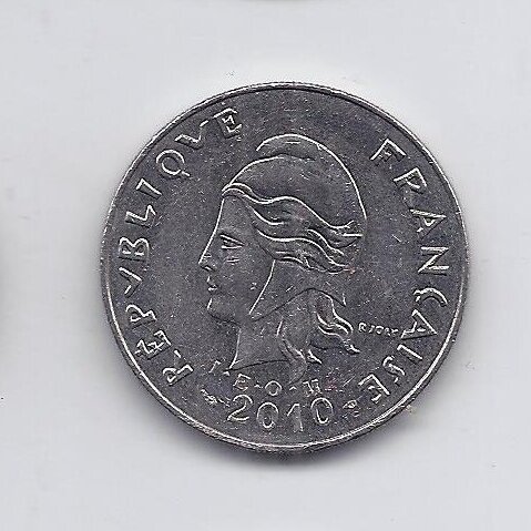 NAUJOJI KALEDONIJA 20 FRANCS 2010 KM # 12a F/VF 1