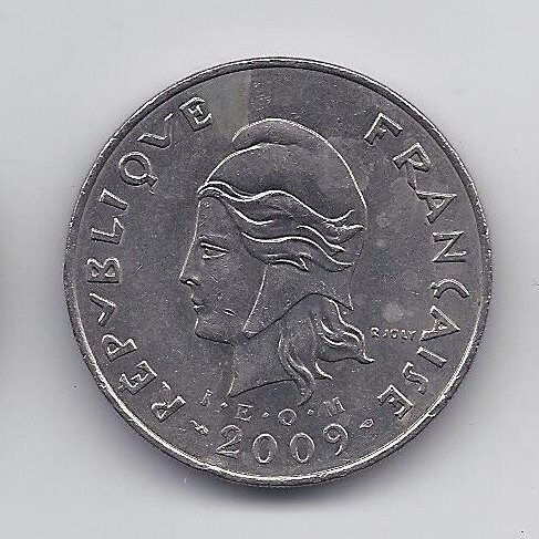 NAUJOJI KALEDONIJA 50 FRANCS 2009 KM # 13a VF 1