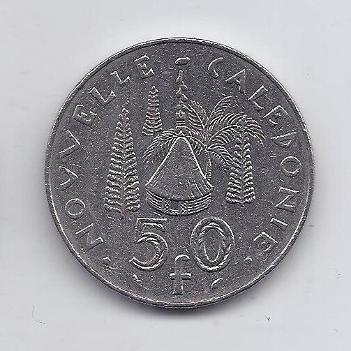 NAUJOJI KALEDONIJA 50 FRANCS 1992 KM # 13 VF