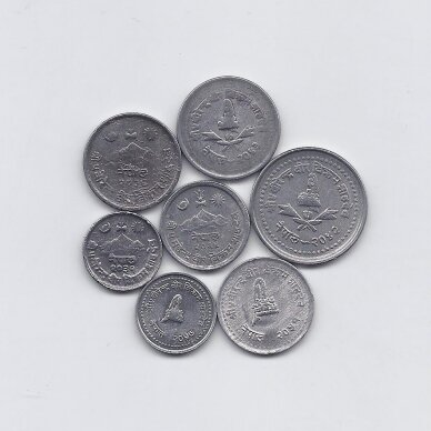 NEPALAS 7 monetų rinkinys 1