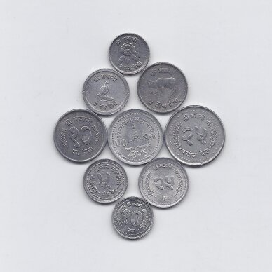 NEPALAS 9 monetų rinkinys 1