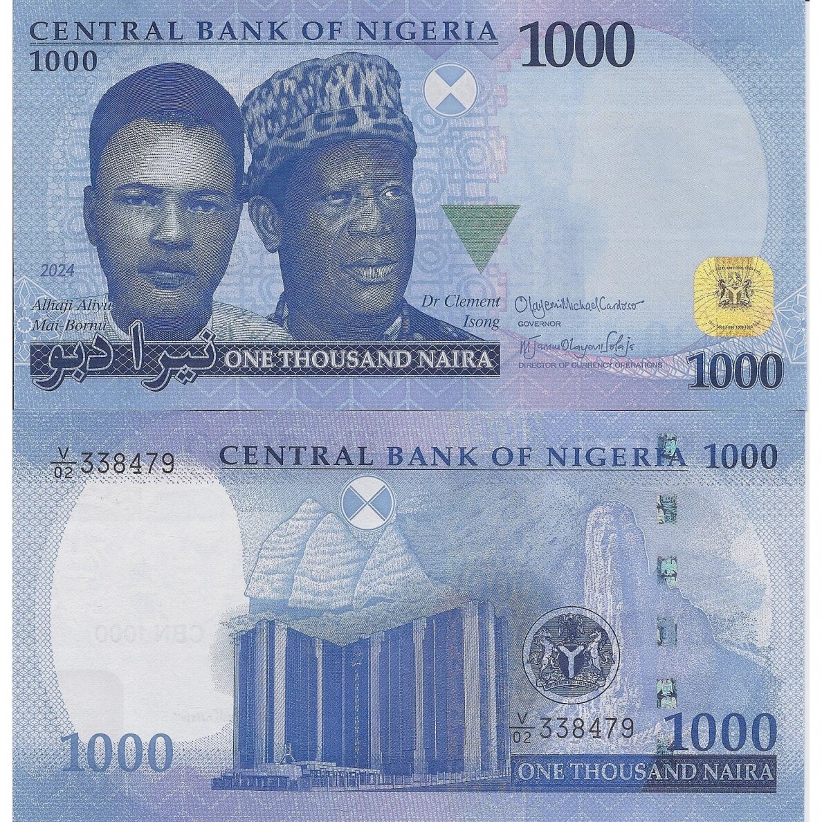 NIGERIJA 1000 NAIRA 2024 P # 49 UNC