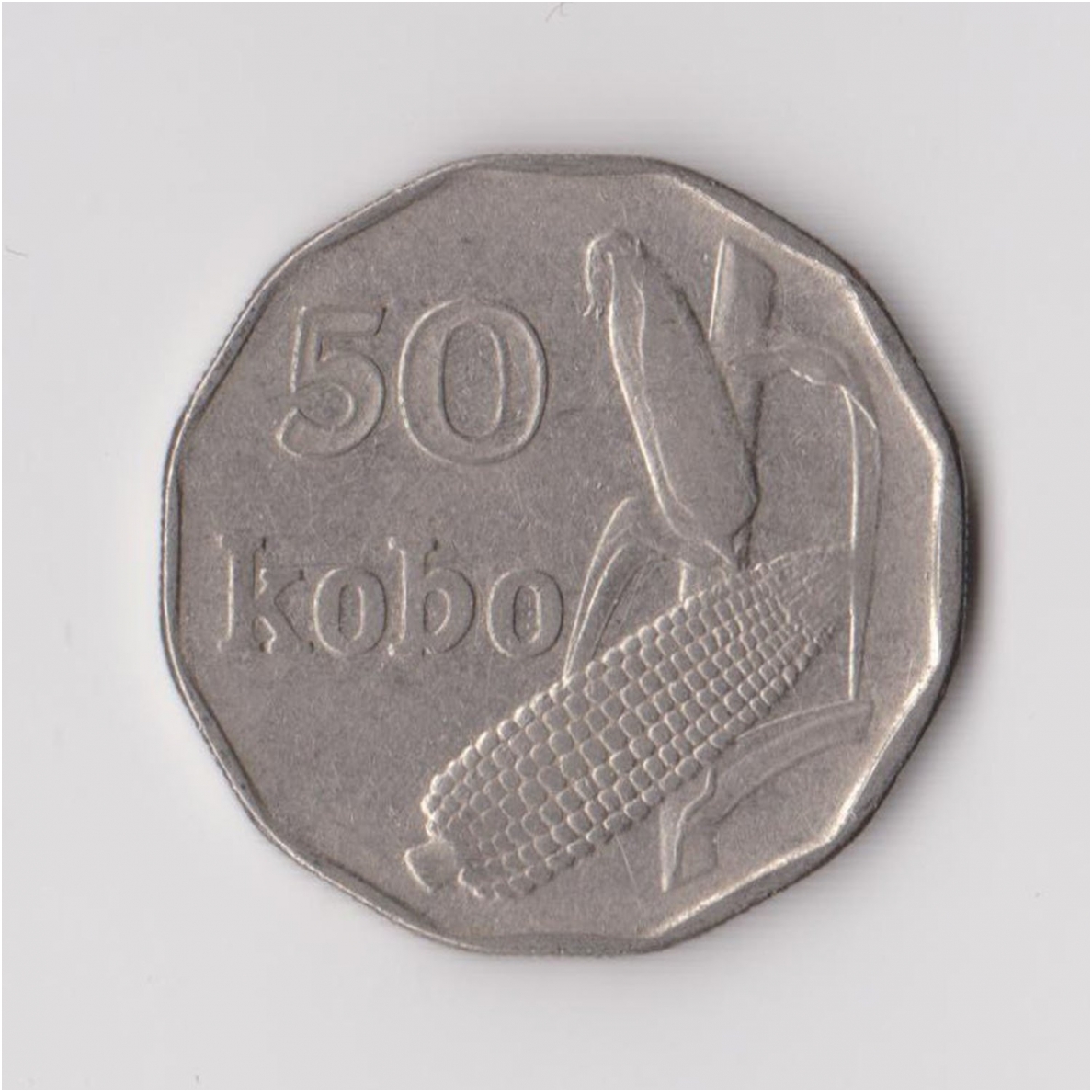 NIGERIA 50 KOBO 1991 KM # 13 VF