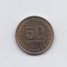 NIKARAGVA 50 CENTAVOS 1987 KM # 58 XF