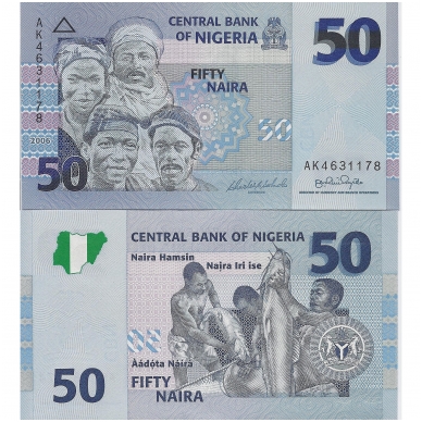 NIGERIA 50 NAIRA 2006 P # 35 UNC