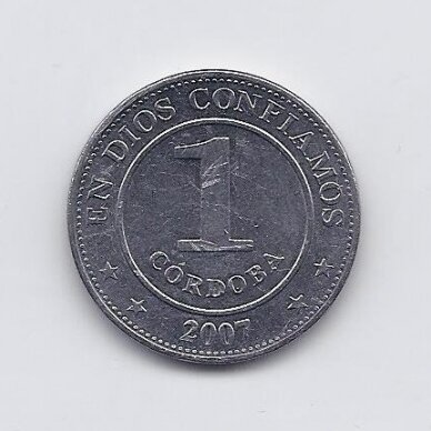 NIKARAGVA 1 CORDOBA 2007 KM # 101 VF