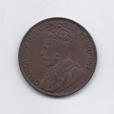 NEWFOUNDLAND 1 CENT 1936 KM # 16 VF 1