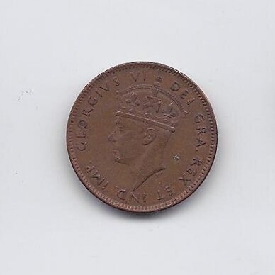 NIUFAUNDLANDAS 1 CENT 1943 C KM # 18 VF 1