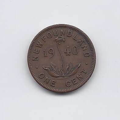 NEWFOUNDLAND 1 CENT 1940 KM # 18 VF