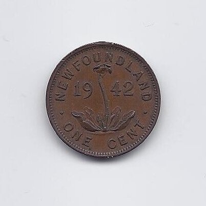 NIUFAUNDLANDAS 1 CENT 1942 KM # 18 VF