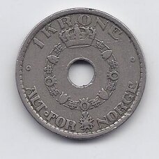 NORWAY 1 KRONE 1925 KM # 385 VF NORWAY 1 KRONE 1925 KM # 385 VF