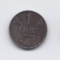 NORWAY 1 ORE 1942 KM # 387 F/VF NORWAY 1 ORE 1942 KM # 387 F/VF