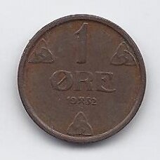 NORWAY 1 ORE 1952 KM # 367 VF