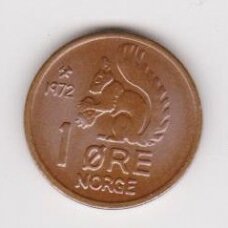 NORWAY 1 ORE 1972 KM # 403 UNC