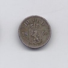 NORWAY 10 ORE 1899 KM # 350 VF NORWAY 10 ORE 1899 KM # 350 VF