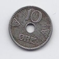 NORWAY 10 ORE 1924 KM # 383 VF
