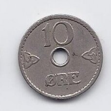 NORWAY 10 ORE 1925 KM # 383 VF