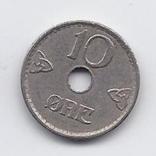 NORWAY 10 ORE 1939 KM # 383 VF