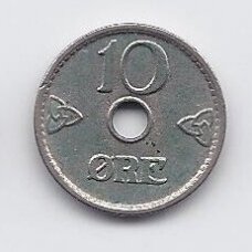 NORWAY 10 ORE 1946 KM # 383 VF