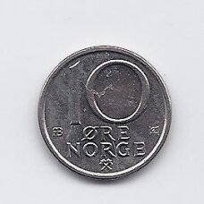 NORWAY 10 ORE 1980 KM # 416 XF (AB)