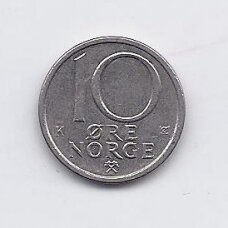 NORWAY 10 ORE 1982 KM # 416 XF