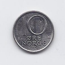 NORWAY 10 ORE 1987 KM # 416 XF