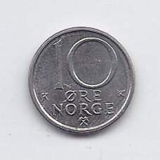 NORWAY 10 ORE 1989 KM # 416 XF