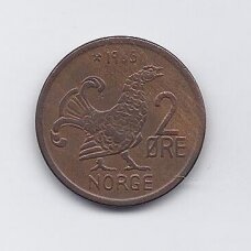 NORWAY 2 ORE 1965 KM # 510 VF NORWAY 2 ORE 1965 KM # 510 VF