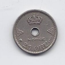 NORWAY 25 ORE 1924 KM # 384 VF NORWAY 25 ORE 1924 KM # 384 VF