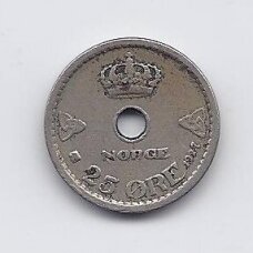 NORWAY 25 ORE 1927 KM # 384 VF NORWAY 25 ORE 1927 KM # 384 VF