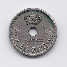 NORWAY 25 ORE 1939 KM # 384 VF