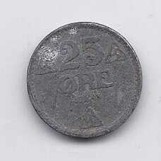 NORWAY 25 ORE 1943 KM # 395 F NORWAY 25 ORE 1943 KM # 395 F
