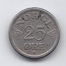 NORWAY 25 ORE 1953 KM # 401 VF NORWAY 25 ORE 1953 KM # 401 VF