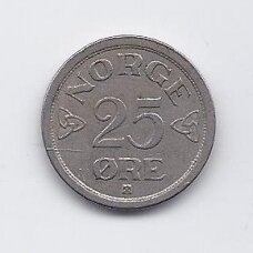NORWAY 25 ORE 1955 KM # 401 VF NORWAY 25 ORE 1955 KM # 401 VF