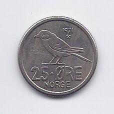 NORWAY 25 ORE 1971 KM # 407 VF NORWAY 25 ORE 1971 KM # 407 VF