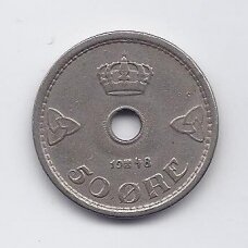 NORWAY 50 ORE 1948 KM # 386 VF