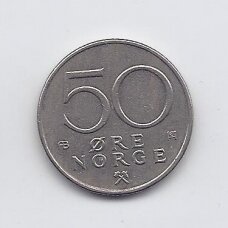 NORWAY 50 ORE 1974 KM # 418 VF