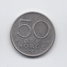 NORWAY 50 ORE 1975 KM # 418 XF