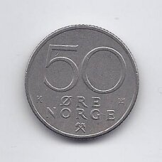 NORWAY 50 ORE 1982 KM # 418 VF
