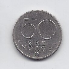 NORWAY 50 ORE 1983 KM # 418 VF NORWAY 50 ORE 1983 KM # 418 VF